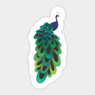 Peacock Sticker